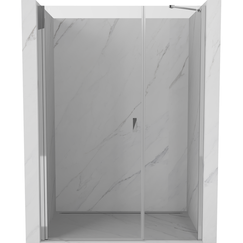 Mexen Mist-B 100 cm Pivot Shower Door, Transparent, Chrome - 8A2-100-001-01-00