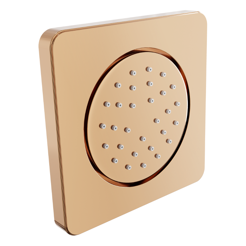 Mexen inbouw zijspuitstuk, roze goud - 79366-60