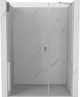 Mexen Mist-B, kahepoolsed dušiuksed, 110 cm, läbipaistev, kroom - 8A2-110-001-01-00