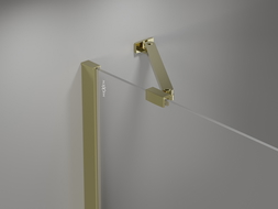 Mexen Mist-B draaideur douchedeur 115 cm, transparant, goud - 8A2-115-001-50-00