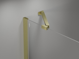 Mexen Mist-B Dusch-Schwingtür 105 cm, transparent, gebürstetes Gold - 8A2-105-001-55-00