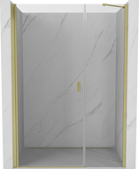 Mexen Mist-B Duschschwingtür 115 cm, transparent, gebürstet Gold - 8A2-115-001-55-00