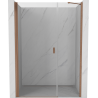 Mexen Mist-B porta doccia a battente 95 cm, trasparente, rame spazzolato - 8A2-095-001-65-00
