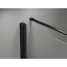 Mexen Mist-B Duschkabine schwenkbar links 100 x 85 cm, schwarzer Rahmen, schwarz - 8A2T-100-085-70-70-L