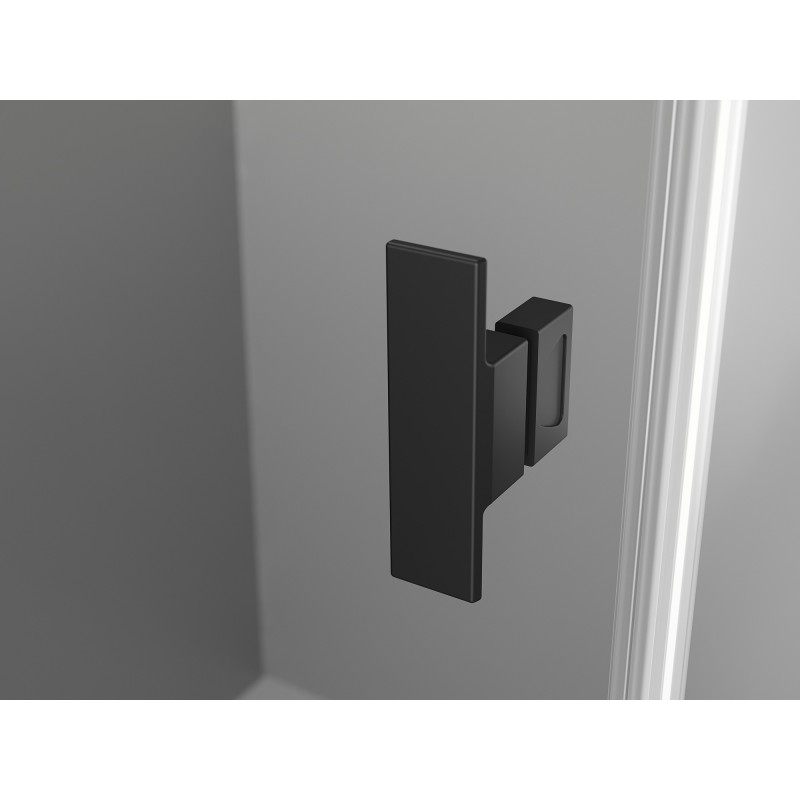 Mexen Mist-B Duo Duschkabine schwenkbar 80 x 80 cm, transparent, schwarz - 8A2-080-080-70-00