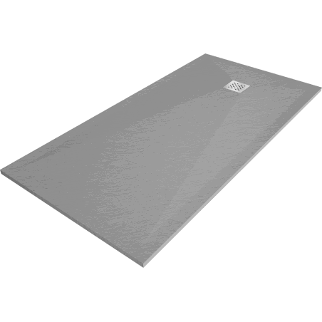 Mexen Stone+ ristkülikukujuline komposiitdušialus 200 x 100 cm, hall-betoon - 44611020