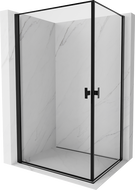 Mexen Mist-B Duo Duschkabine schwenkbar 100 x 70 cm, schwarzer Rahmen, schwarz - 8A2-100L-070P-70-70