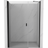 Mexen Mist-B porte de douche battante 120 cm, transparent, noir - 8A2-120-001-70-00