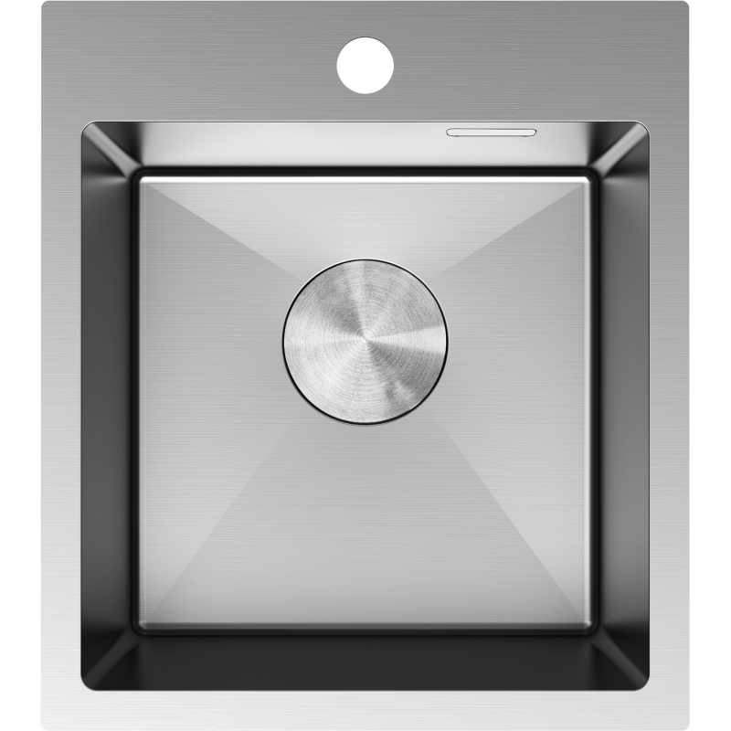 Mexen Solix stalen gootsteen 1-komoers 400 x 450 mm, inox - 6401401000-01