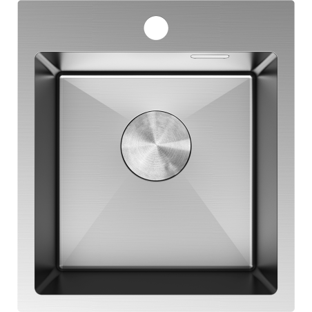 Mexen Solix stainless steel sink, 1-bowl 400 x 450 mm, inox - 6401401000-01