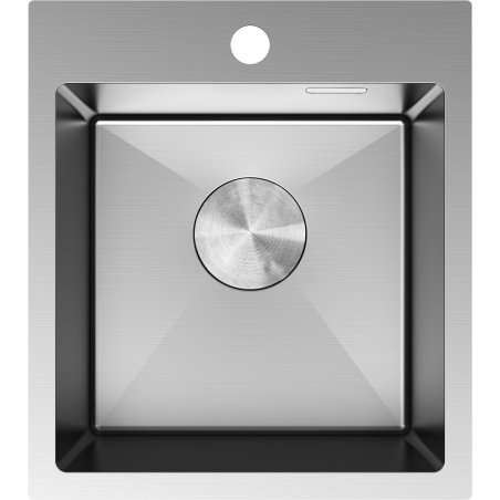 Mexen Solix stalen gootsteen 1-komoers 400 x 450 mm, inox - 6401401000-01