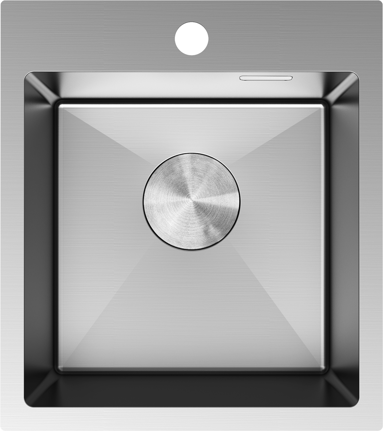 Mexen Solix nerūsējošā tērauda izlietne ar 1 nodalījumu 400 x 450 mm, inox - 6401401000-01