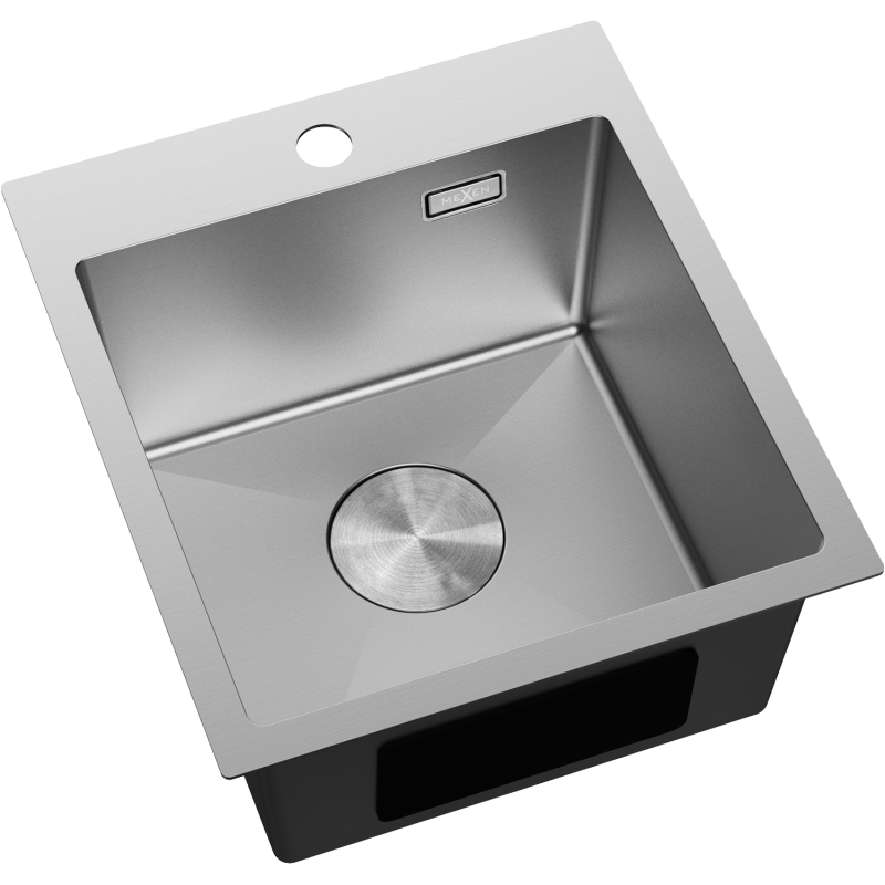 Mexen Solix fregadero de acero inoxidable 1 cubeta 400 x 450 mm, inox - 6401401000-01