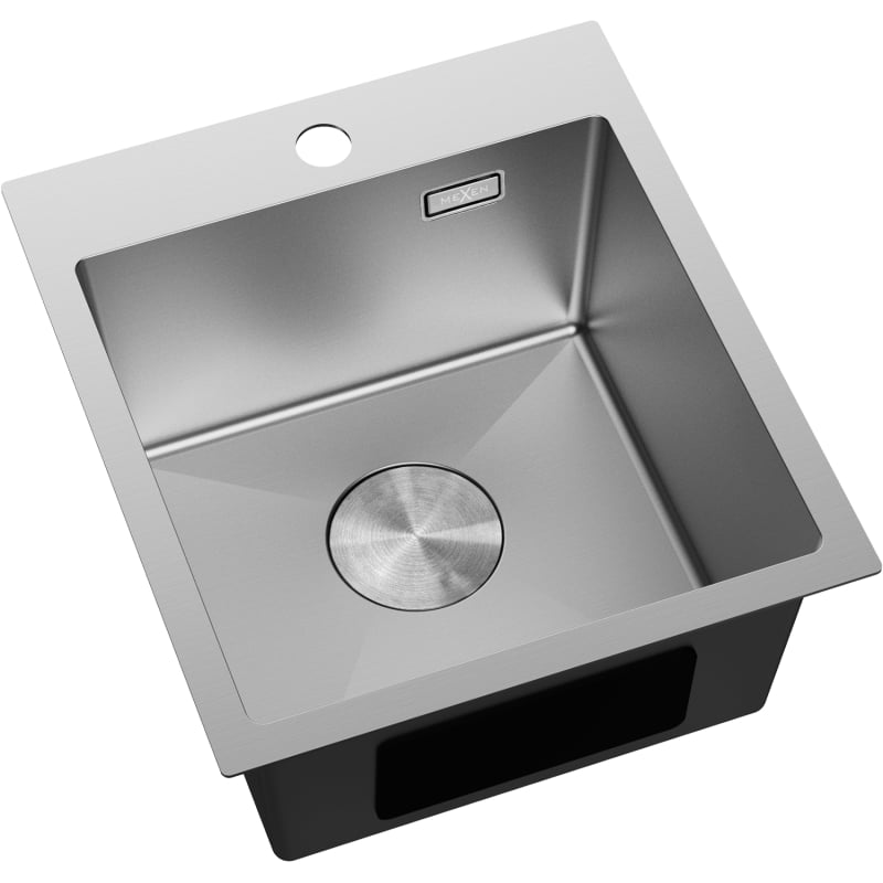Mexen Solix zlewozmywak stalowy 1-komorowy 400 x 450 mm, inox - 6401401000-01