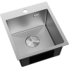 Mexen Solix stalen gootsteen 1-komoers 400 x 450 mm, inox - 6401401000-01