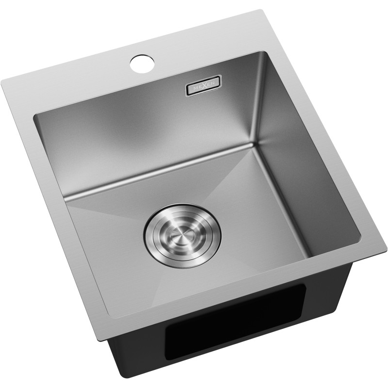 Mexen Solix zlewozmywak stalowy 1-komorowy 400 x 450 mm, inox - 6401401000-01