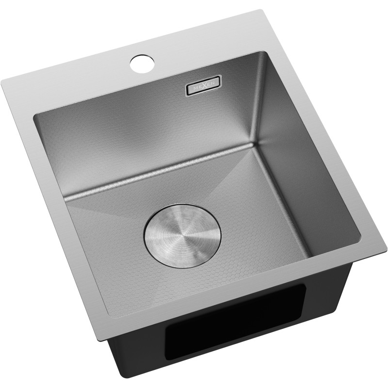 Mexen Solix čelični sudoper s jednom komorom 400 x 450 mm, inox HC - 6401401000-01HC