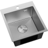 Mexen Solix terasest köögivalamu, 1-jaoline, 400 x 450 mm, inox HC - 6401401000-01HC
