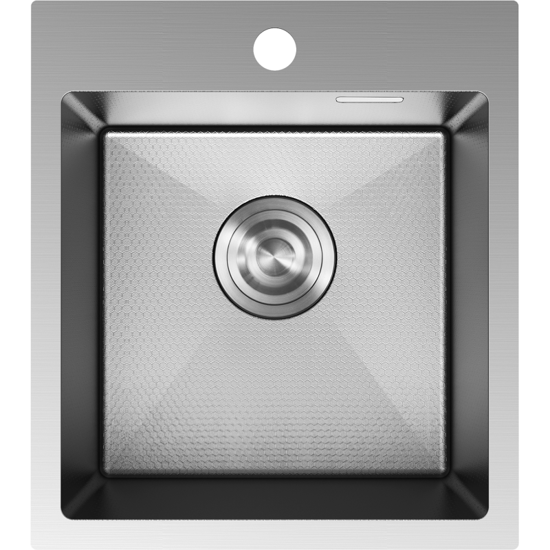 Mexen Solix Edelstahlspüle 1-Becken 400 x 450 mm, Inox HC - 6401401000-01HC