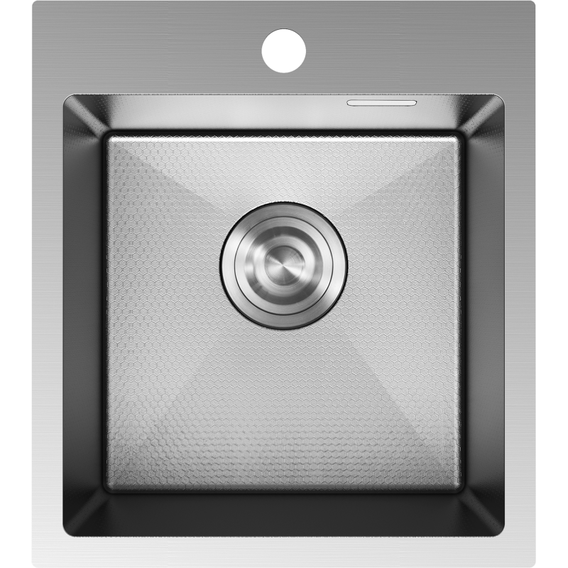 Mexen Solix lavello in acciaio a 1 vasca 400 x 450 mm, inox HC - 6401401000-01HC