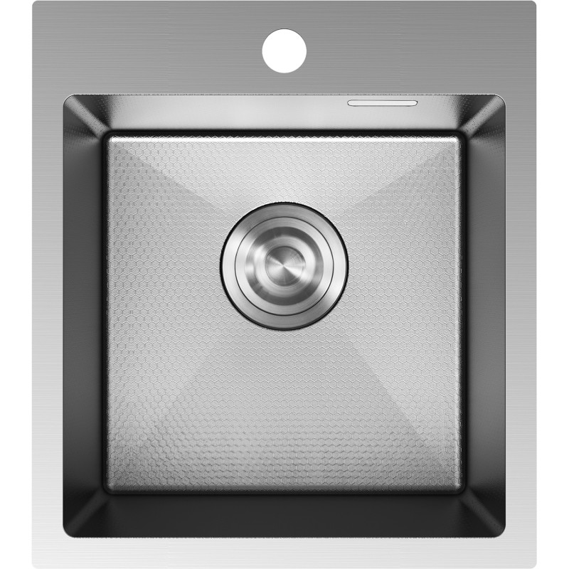 Mexen Solix terasest köögivalamu, 1-jaoline, 400 x 450 mm, inox HC - 6401401000-01HC