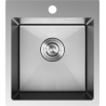 Mexen Solix roestvrijstalen spoelbak 1-komerig 400 x 450 mm, inox HC - 6401401000-01HC