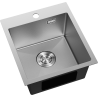 Mexen Solix terasest köögivalamu, 1-jaoline, 400 x 450 mm, inox HC - 6401401000-01HC
