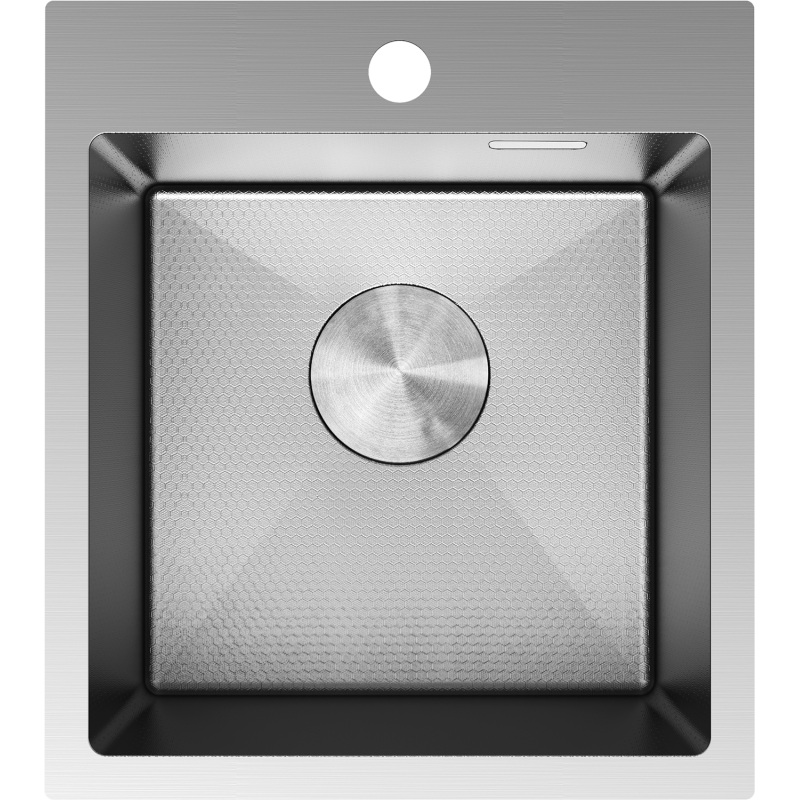 Mexen Solix Edelstahlspüle 1-Becken 400 x 450 mm, Inox HC - 6401401000-01HC
