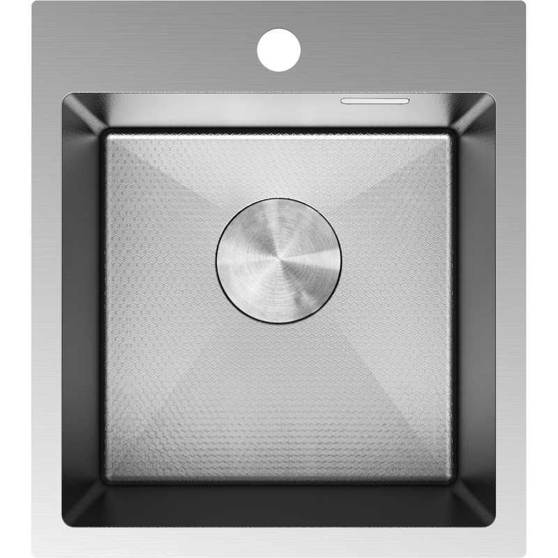 Mexen Solix roestvrijstalen spoelbak 1-komerig 400 x 450 mm, inox HC - 6401401000-01HC