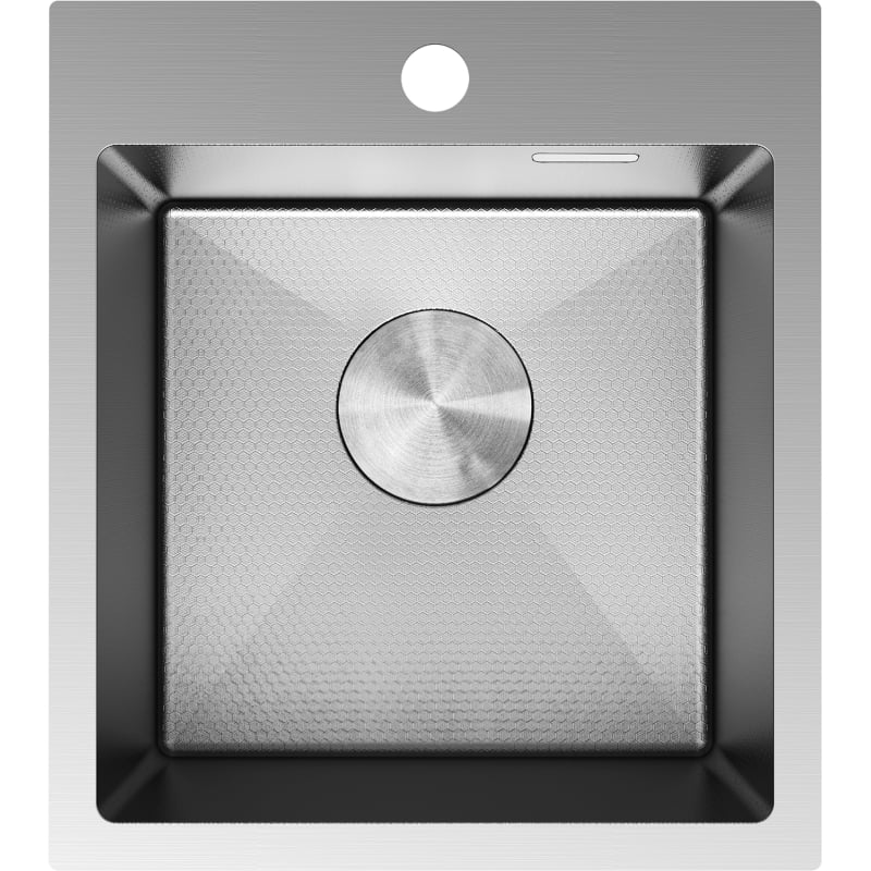 Mexen Solix terasest köögivalamu, 1-jaoline, 400 x 450 mm, inox HC - 6401401000-01HC