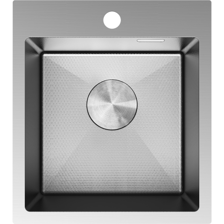 Mexen Solix Edelstahlspüle 1-Becken 400 x 450 mm, Inox HC - 6401401000-01HC