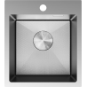 Mexen Solix évier en acier inoxydable 1 bac 400 x 450 mm, inox HC - 6401401000-01HC