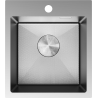 Mexen Solix jeklena pomivalna korita 1-komorna 400 x 450 mm, inox HC - 6401401000-01HC