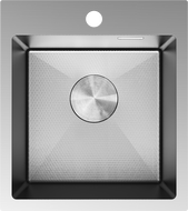 Mexen Solix rostfri diskho 1-kammare 400 x 450 mm, inox HC - 6401401000-01HC