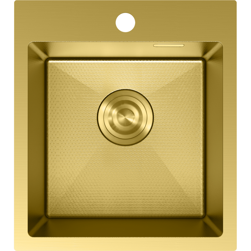 Mexen Solix lavello in acciaio inox monocamera 400 x 450 mm, oro HC - 6401401000-55HC