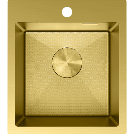 Mexen Solix lavello in acciaio inox monocamera 400 x 450 mm, oro HC - 6401401000-55HC