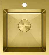 Mexen Solix lavello in acciaio inox monocamera 400 x 450 mm, oro HC - 6401401000-55HC