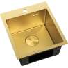 Mexen Solix Einbauspüle, 1 Becken, 400 x 450 mm, gold HC - 6401401000-55HC