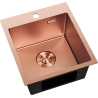 Mexen Solix steel sink 1-bowl 400 x 450 mm, copper - 6401401000-65
