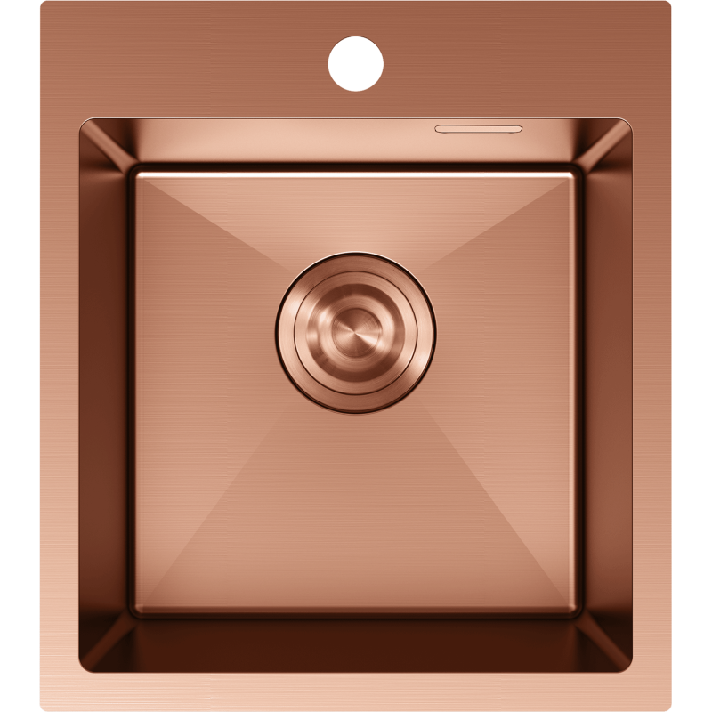 Mexen Solix steel sink 1-bowl 400 x 450 mm, copper - 6401401000-65