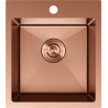 Mexen Solix steel sink 1-bowl 400 x 450 mm, copper - 6401401000-65