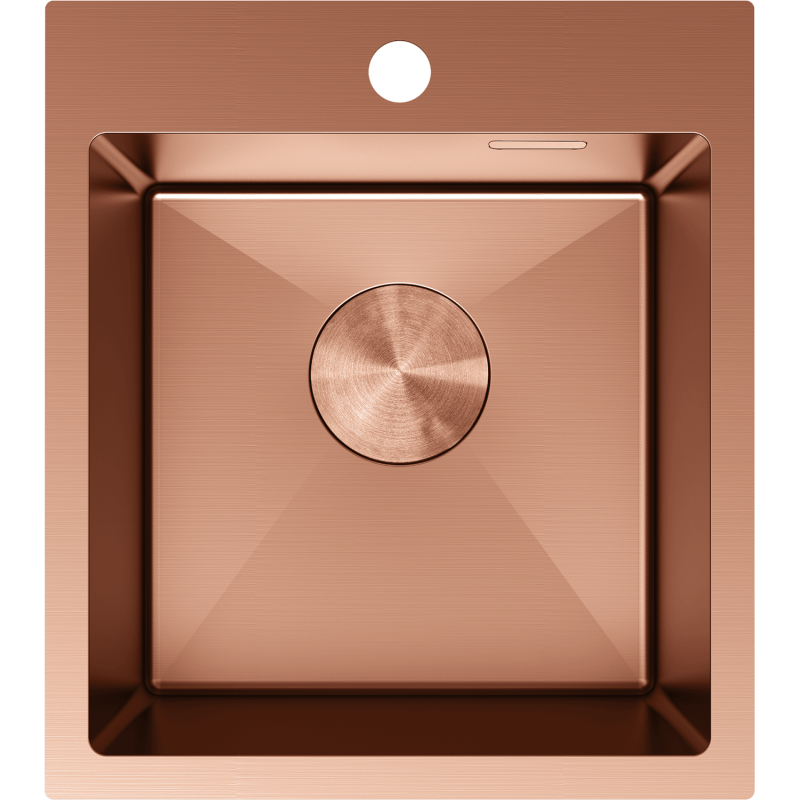 Mexen Solix steel sink 1-bowl 400 x 450 mm, copper - 6401401000-65