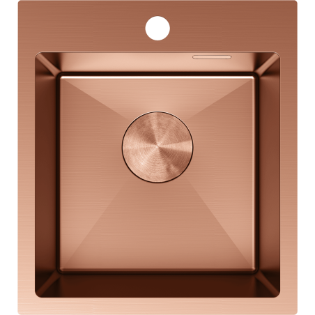 Mexen Solix lava-louça de aço inoxidável de 1 bacia 400 x 450 mm, cobre - 6401401000-65