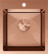 Mexen Solix fregadero de acero inoxidable de 1 compartimento 400 x 450 mm, cobre - 6401401000-65