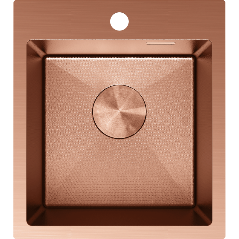 Mexen Solix fregadero de acero inoxidable de 1 cubeta 400 x 450 mm, cobre HC - 6401401000-65HC