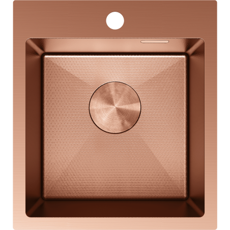 Mexen Solix fregadero de acero inoxidable de 1 cubeta 400 x 450 mm, cobre HC - 6401401000-65HC