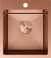 Mexen Solix évier en acier inoxydable à 1 bac 400 x 450 mm, cuivre HC - 6401401000-65HC