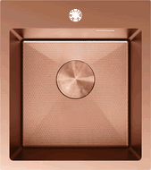 Mexen Solix fregadero de acero inoxidable de 1 cubeta 400 x 450 mm, cobre HC - 6401401000-65HC