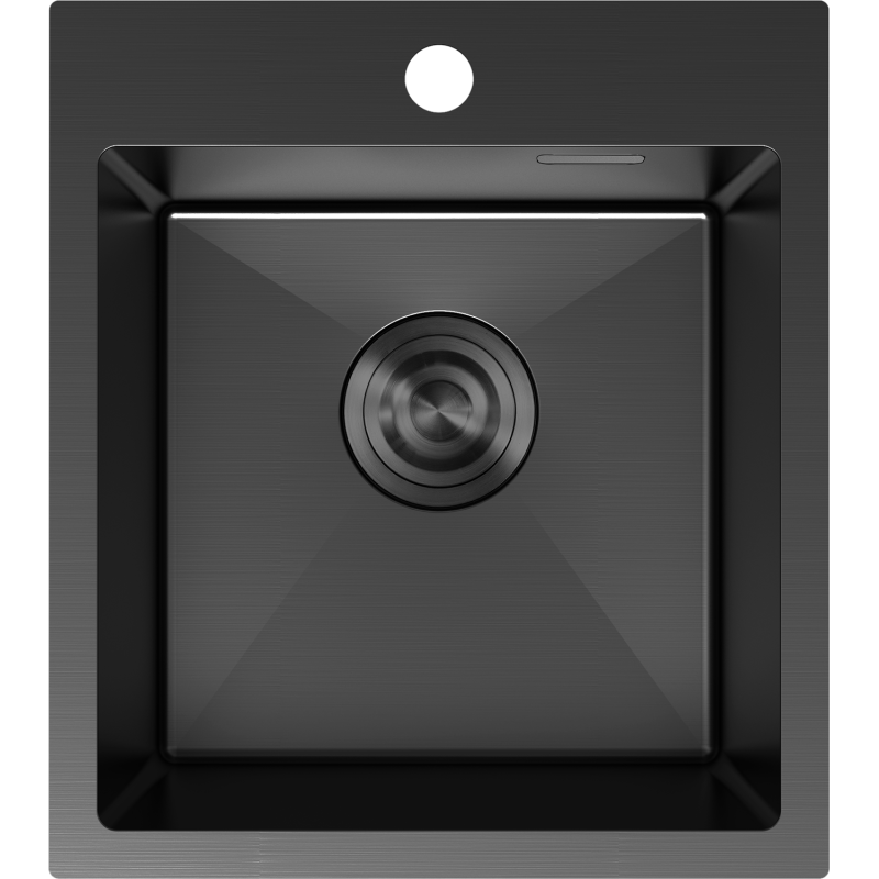 Mexen Solix 1-Bowl Stainless Steel Sink 400 x 450 mm, Black - 6401401000-70