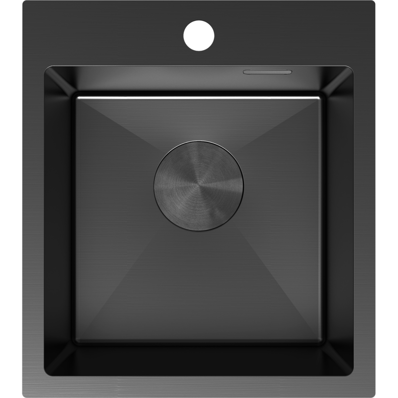 Mexen Solix évier en acier inoxydable 1 bac 400 x 450 mm, noir - 6401401000-70